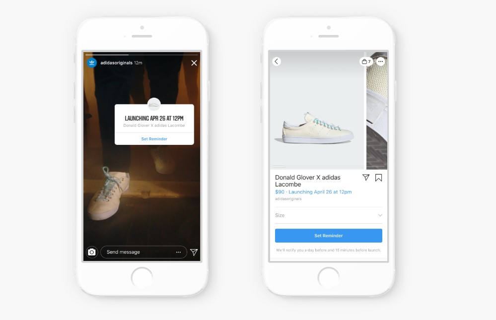Instagram Update: Lembretes para lançamento de produtos